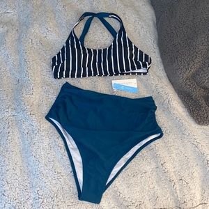 Cupshe High-Waisted Two Piece Swimsuit